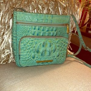 Crossbody-Beautiful teal blue adjustable strap